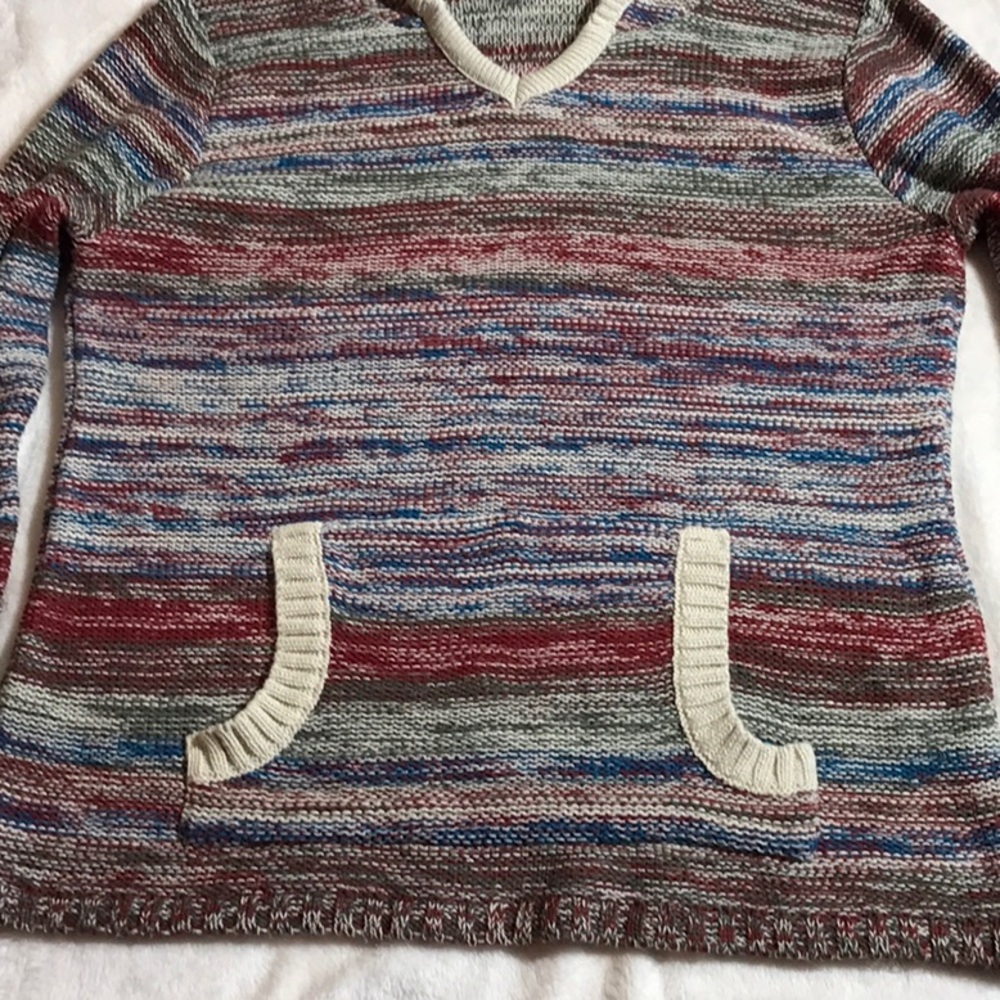 Venus Long Sleeve Hooded Sweater with Pocket Sz M - Picture 4 of 10